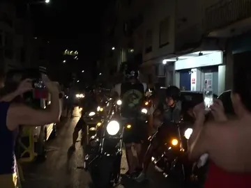 El homenaje de los motoristas a Ángel Nieto El homenaje de los motoristas a Ángel Nieto