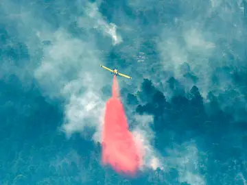 Evoluciona favorablemente la extinción del incendio de Segura de la Sierra Evoluciona favorablemente la extinción del incendio de Segura de la Sierra