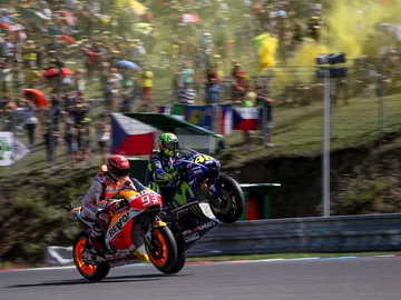Marc Márquez y Valentino Rossi Marc Márquez y Valentino Rossi