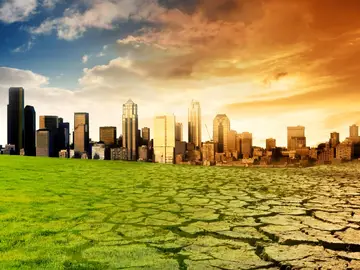 Imagen que simula el cambio climático Imagen que simula el cambio climático