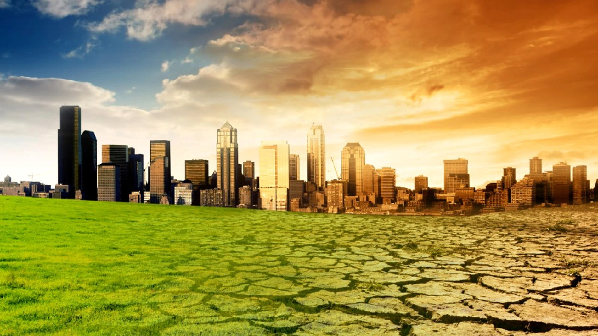 Imagen que simula el cambio climático Imagen que simula el cambio climático