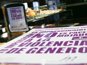 No a la violencia de género, imagen de archivo No a la violencia de género, imagen de archivo