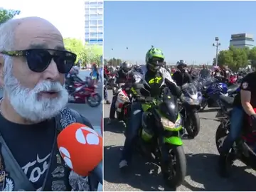 Cientos de moteros homenajean a Ángel Nieto Cientos de moteros homenajean a Ángel Nieto