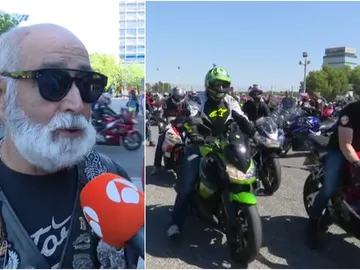 Cientos de moteros homenajean a Ángel Nieto Cientos de moteros homenajean a Ángel Nieto