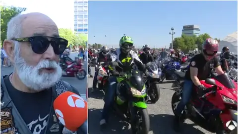 Cientos de moteros homenajean a Ángel Nieto Cientos de moteros homenajean a Ángel Nieto