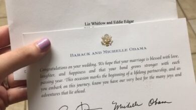 Los Obama responden a la invitación de boda de unos desconocidos