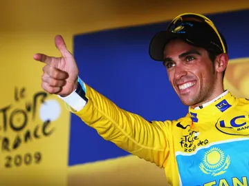 Alberto Contador, en el Tour de Francia de 2009 Alberto Contador, en el Tour de Francia de 2009