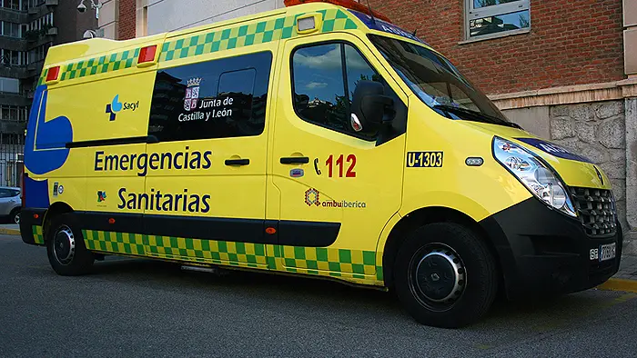 Ambulancia medicalizada de SACYL Ambulancia medicalizada de SACYL donde se transportó al menor fallecido