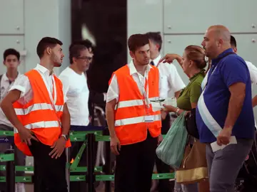 Aeropuerto de El Prat en la jornada de huelga Aeropuerto de El Prat en la jornada de huelga