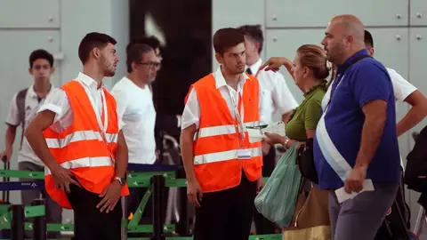 Aeropuerto de El Prat en la jornada de huelga Aeropuerto de El Prat en la jornada de huelga