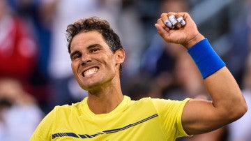 Rafa Nadal celebra una victoria