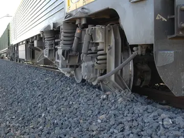 Descarrilamiento de un tren de mercancías (Archivo) Descarrilamiento de un tren de mercancías (Archivo)
