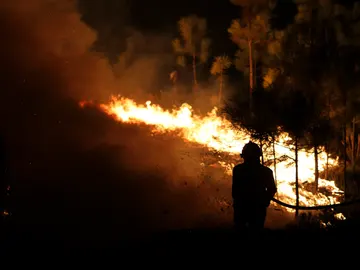 Los bomberos sofocan las llamas en Portugal Los bomberos sofocan las llamas en Portugal