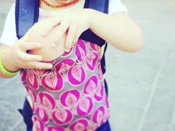 La imagen más entrañable de los dos pequeños amores de Marta Tomasa La imagen más entrañable de los dos pequeños amores de Marta Tomasa