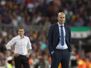 Zidane en el partido Zidane en el partido