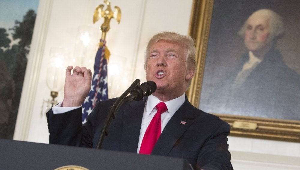 Donald Trump ante los medios de comunicación