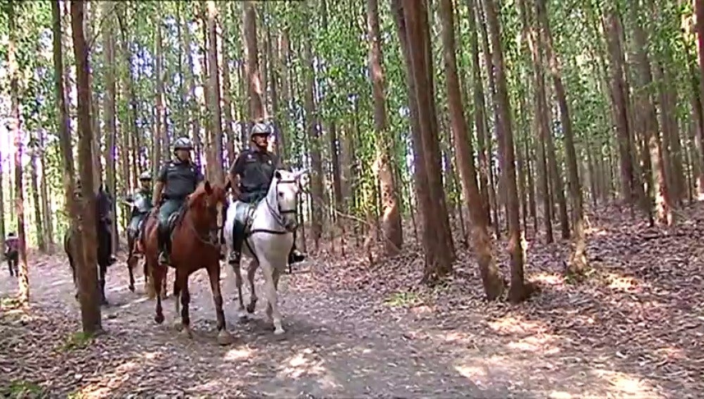 La Guardia Civil intensifica la vigilancia en el Camino de Santiago con patrullas a caballo 