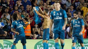 Cristiano celebrando su gol