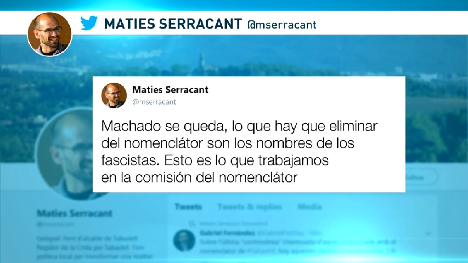 Polémica ante la posible supresión de calles dedicadas a Machado, Quevedo o Lope de Vega en Sabadell