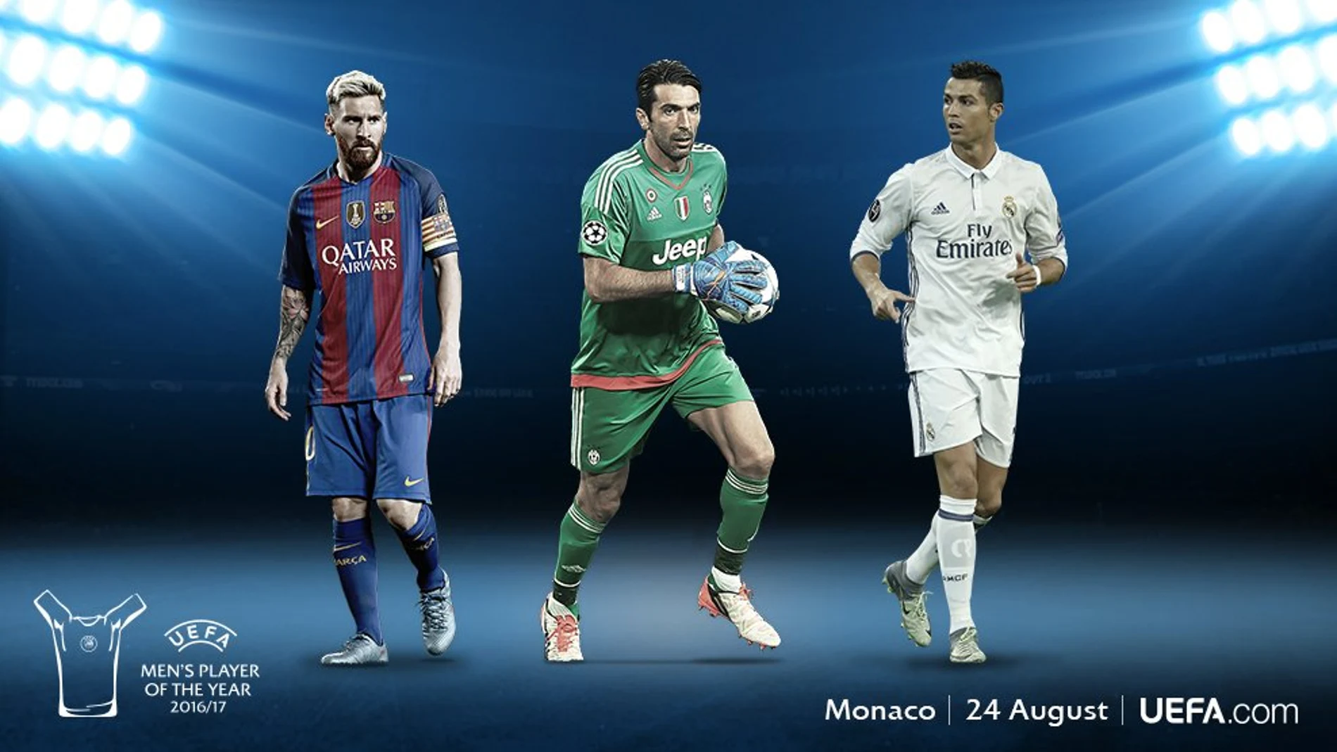 Messi, Buffon y Cristiano Ronaldo, finalistas a mejor jugador del año