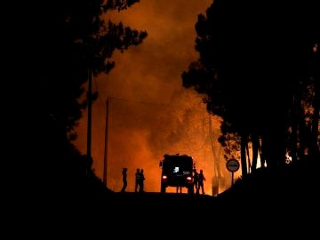 Incendio forestal en Vila de Rei, Portugal