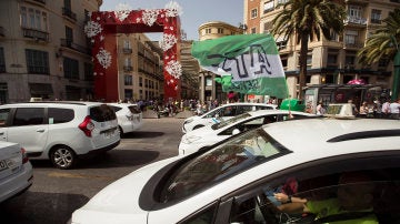 Huelga de taxistas en Málaga
