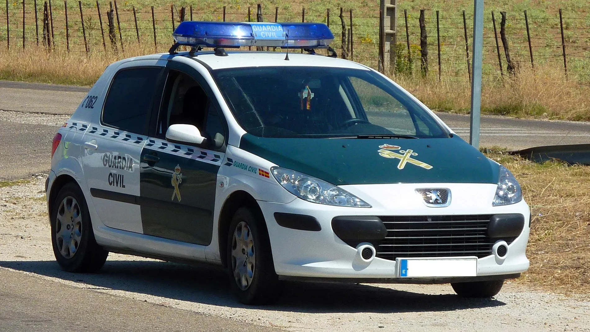 Coche de la Guardia Civil, imagen de archivo Coche de la Guardia Civil, imagen de archivo