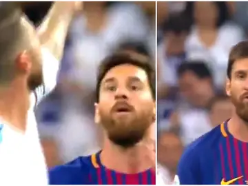 Sergio Ramos y el gesto que enfadó a Messi Sergio Ramos y el gesto que enfadó a Messi