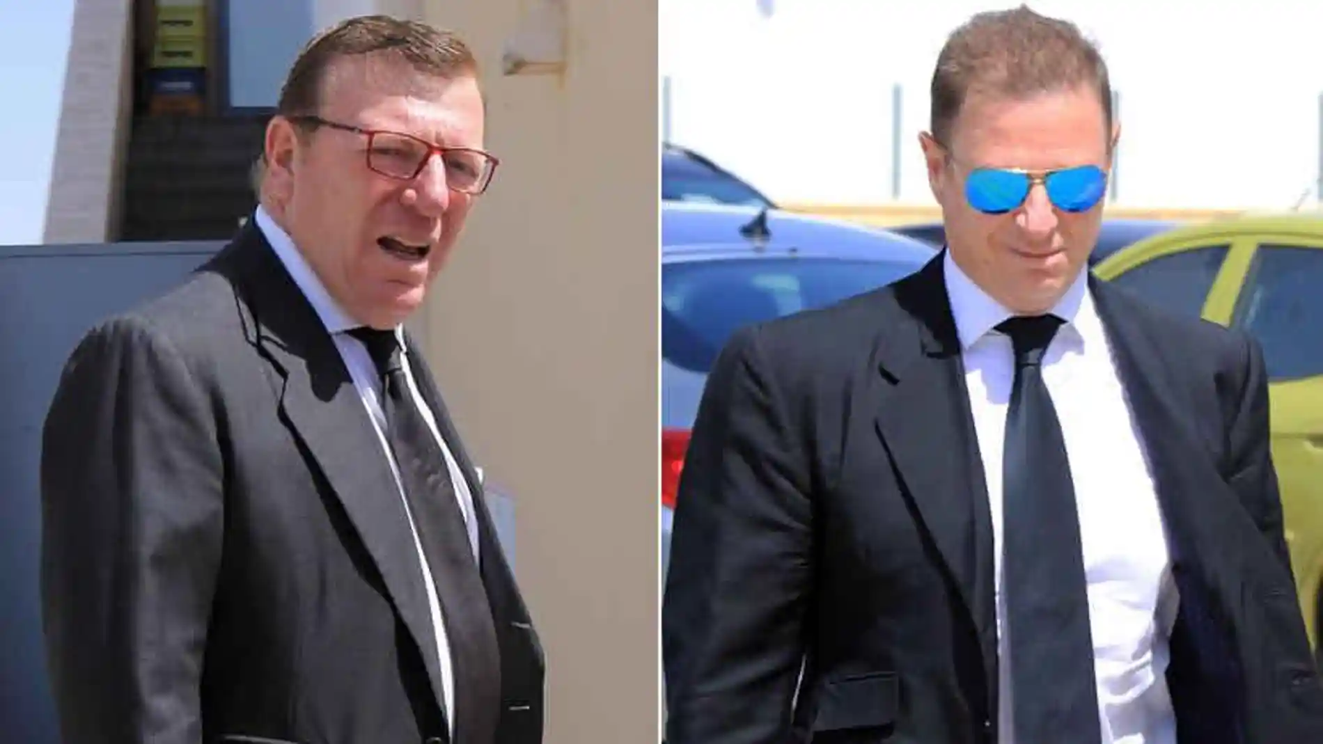 Los Morancos durante el funeral de su hermano