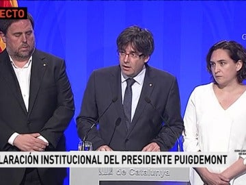 Puigdemont: "Cataluña es y será tierra de paz"