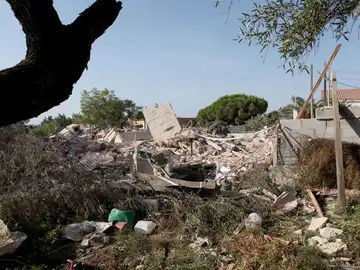 Restos de la explosión en Tarragona Restos de la explosión en Tarragona