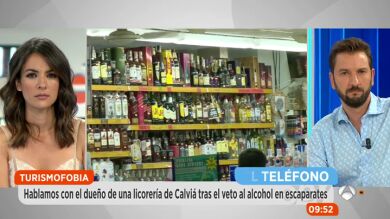 Prohibido mostrar bebidas alcohólicas en los escaparates de Calviá