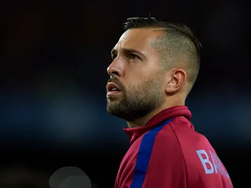 Jordi Alba, durante un partido con el Barça Jordi Alba, durante un partido con el Barça