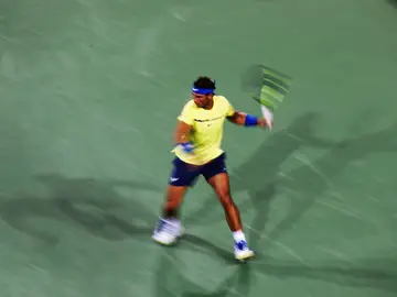 Rafa Nadal, durante su partido en Cincinnati contra Gasquet Rafa Nadal, durante su partido en Cincinnati contra Gasquet
