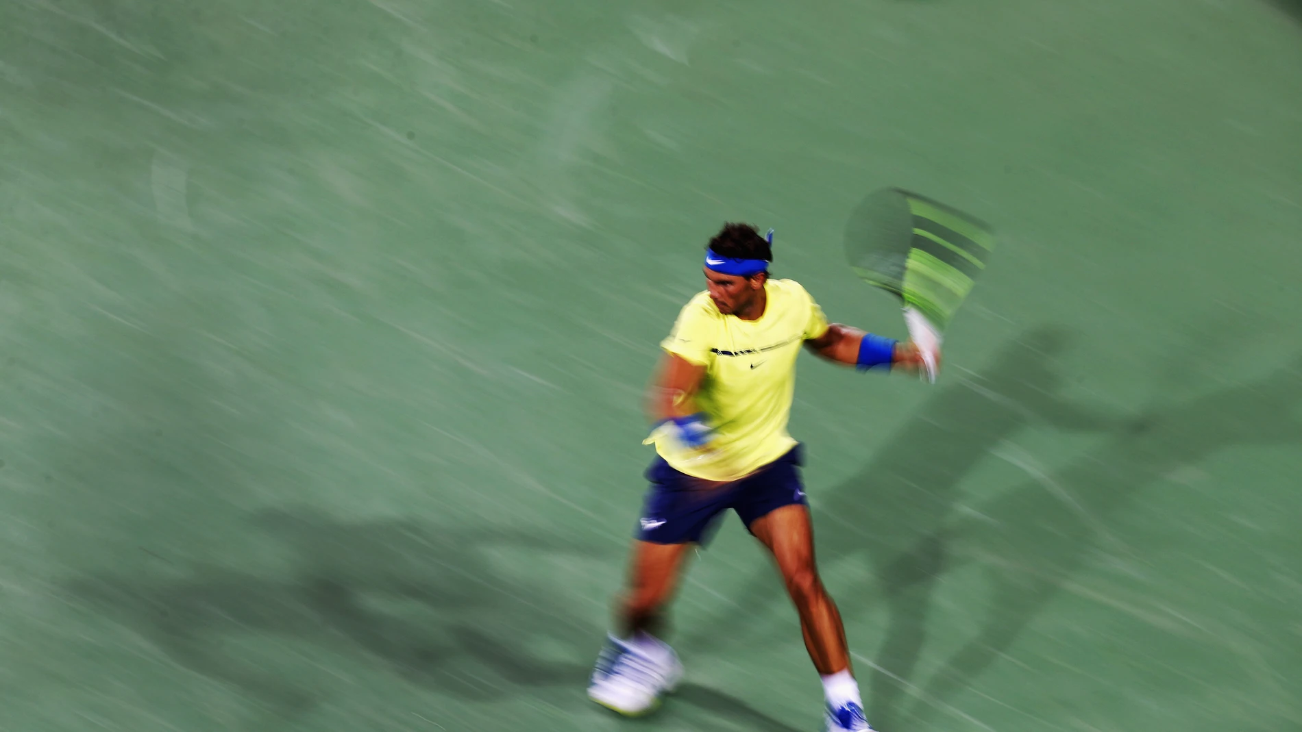 Rafa Nadal, durante su partido en Cincinnati contra Gasquet Rafa Nadal, durante su partido en Cincinnati contra Gasquet
