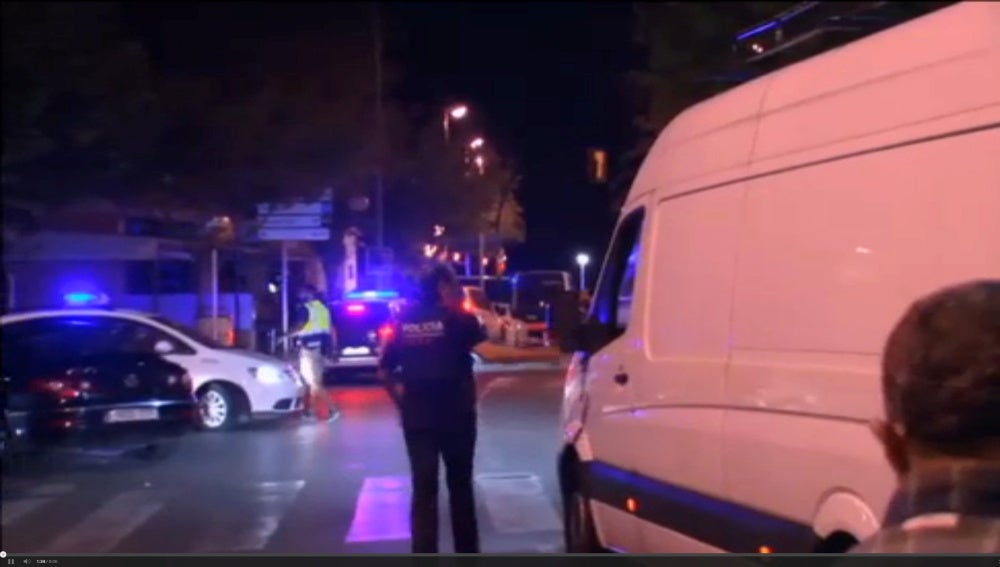 Las autoridades policiales, en Cambrils