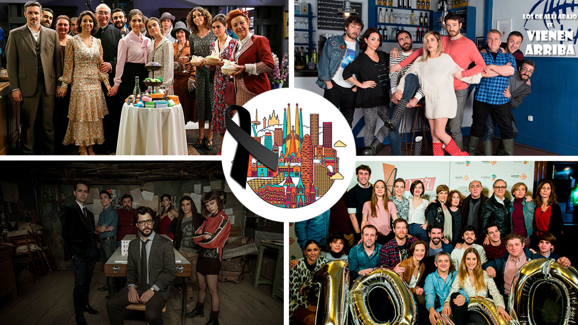 Los protagonistas de las series y programas de Atresmedia se solidarizan con las v&iacute;ctimas del atentado en Barcelona