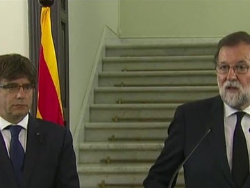 Mariano Rajoy y Carles Puigdemont