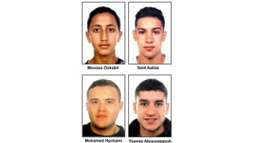 Difunden los nombres y la imagen de cuatro personas presuntamente vinculadas a los atentados de Cataluña