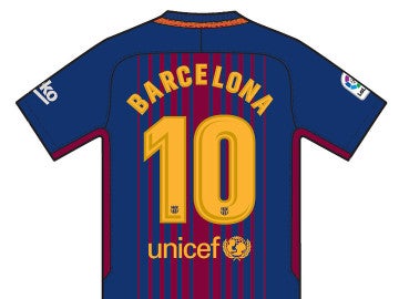 El dorso de la camiseta del Barcelona por los atentados