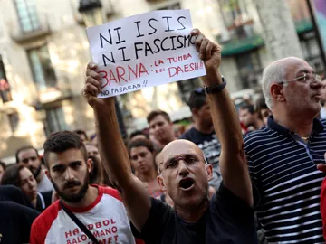 Manifestación contra los atentados Manifestación contra los atentados