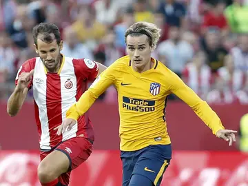 Griezmann, durante el partido contra el Girona Griezmann, durante el partido contra el Girona