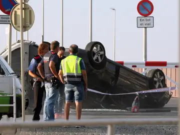 Vehículo utilizado por los terroristas en el atentado de Cambrils Vehículo utilizado por los terroristas en el atentado de Cambrils