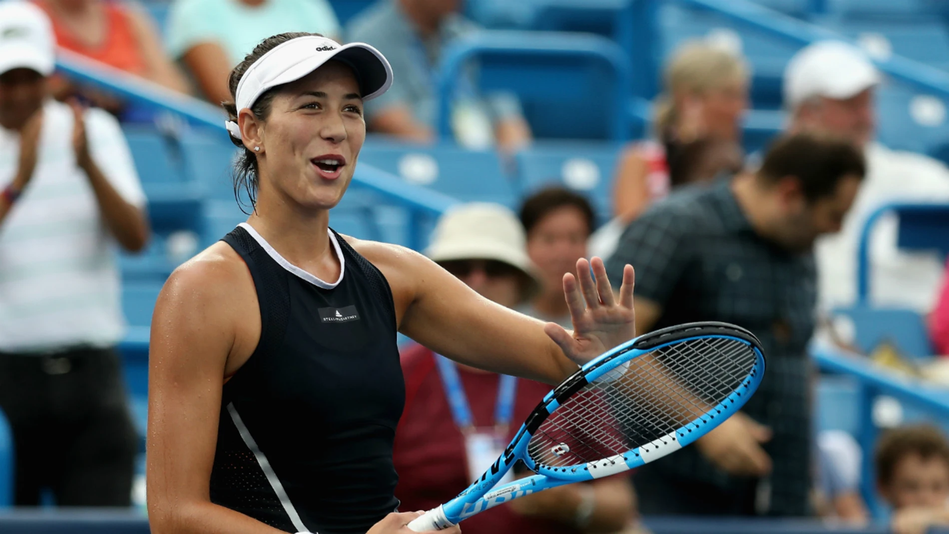 Garbiñe celebra una victoria Garbiñe celebra una victoria