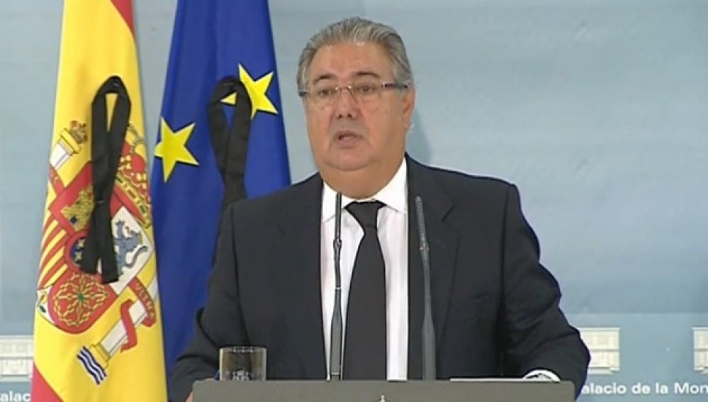 Zoido, durante la comparecencia