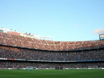 Minuto de silencio en el Camp Nou Minuto de silencio en el Camp Nou