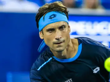 David Ferrer, durante un partido David Ferrer, durante un partido