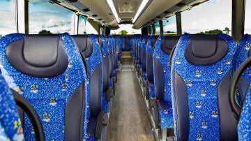 Imagen de archivo del interior de un autobús