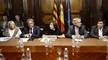 Reunión tras los atentados de Cataluña