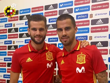 Nacho y Suso en rueda de prensa Nacho y Suso en rueda de prensa